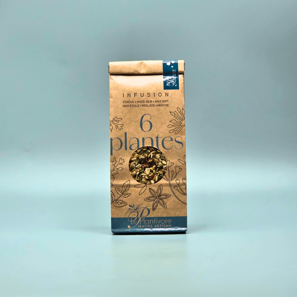 Infusion 50g 6 Plantes le Plantivore