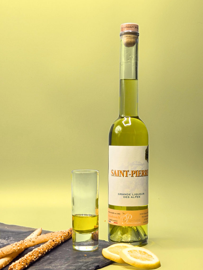 liqueur saint pierre artisanale le plantivore queyras citron safran
