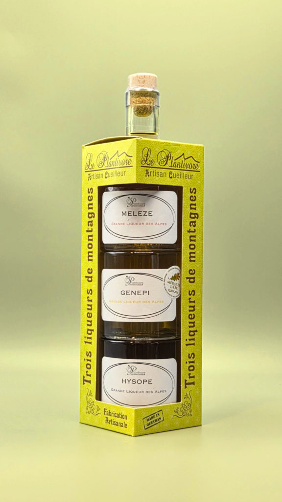 trilogie de liqueurs artisanales le plantivore hautes alpes idées cadeaux